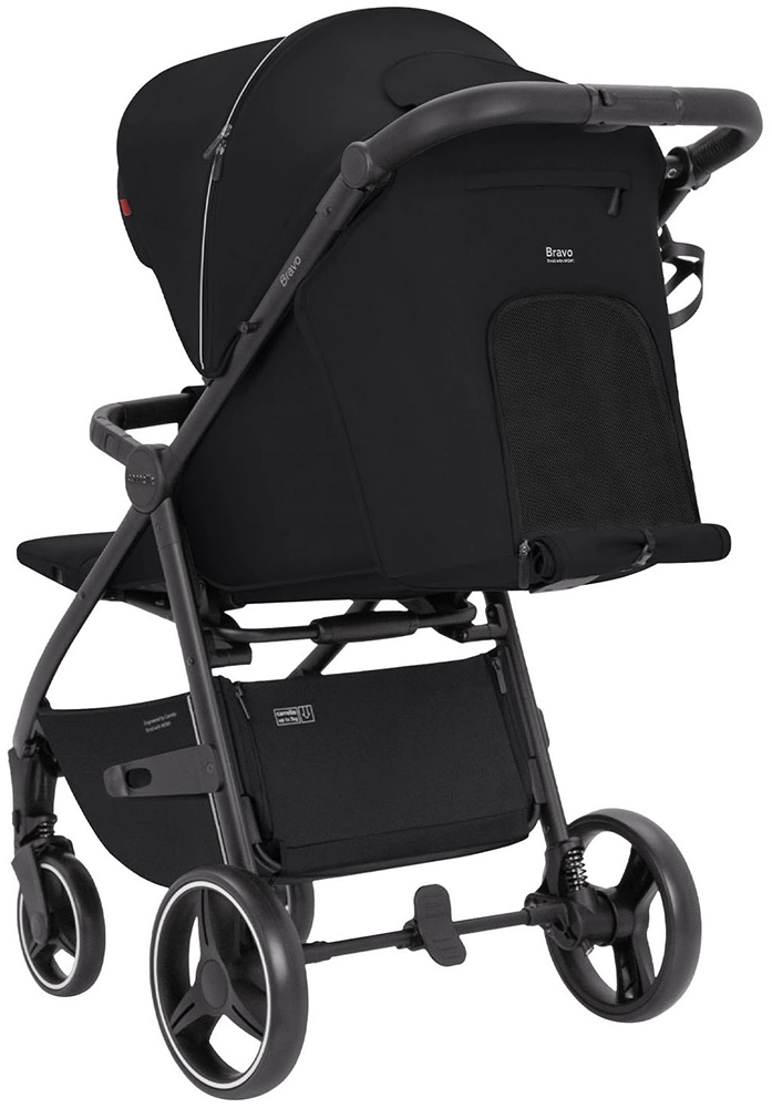 Детская прогулочная коляска CARRELLO Bravo CRL-8512 Pure Black