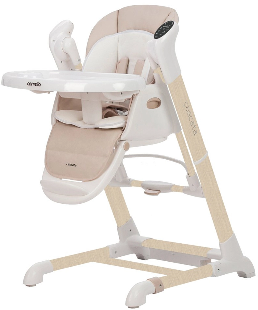 Детский стульчик для кормления+качели Carrello Cascata CRL-10303 Cream Beige Wooden