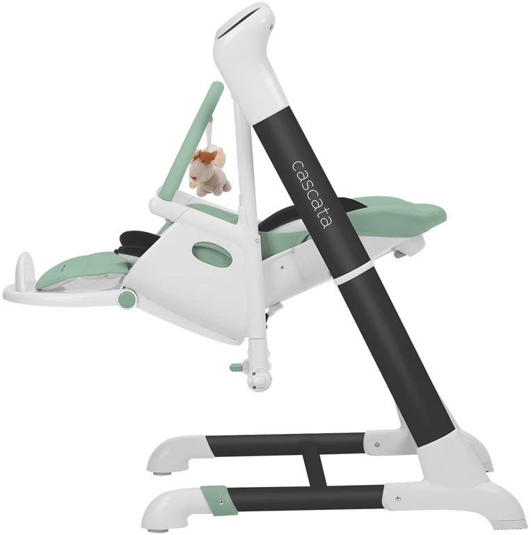 Дитячий стільчик для годування + гойдалки Carrello Cascata CRL-10303/1 Tropical Green