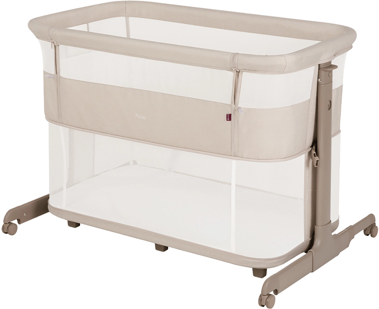 Приставная кроватка-манеж CARRELLO Picto CRL-16506 Aori Beige