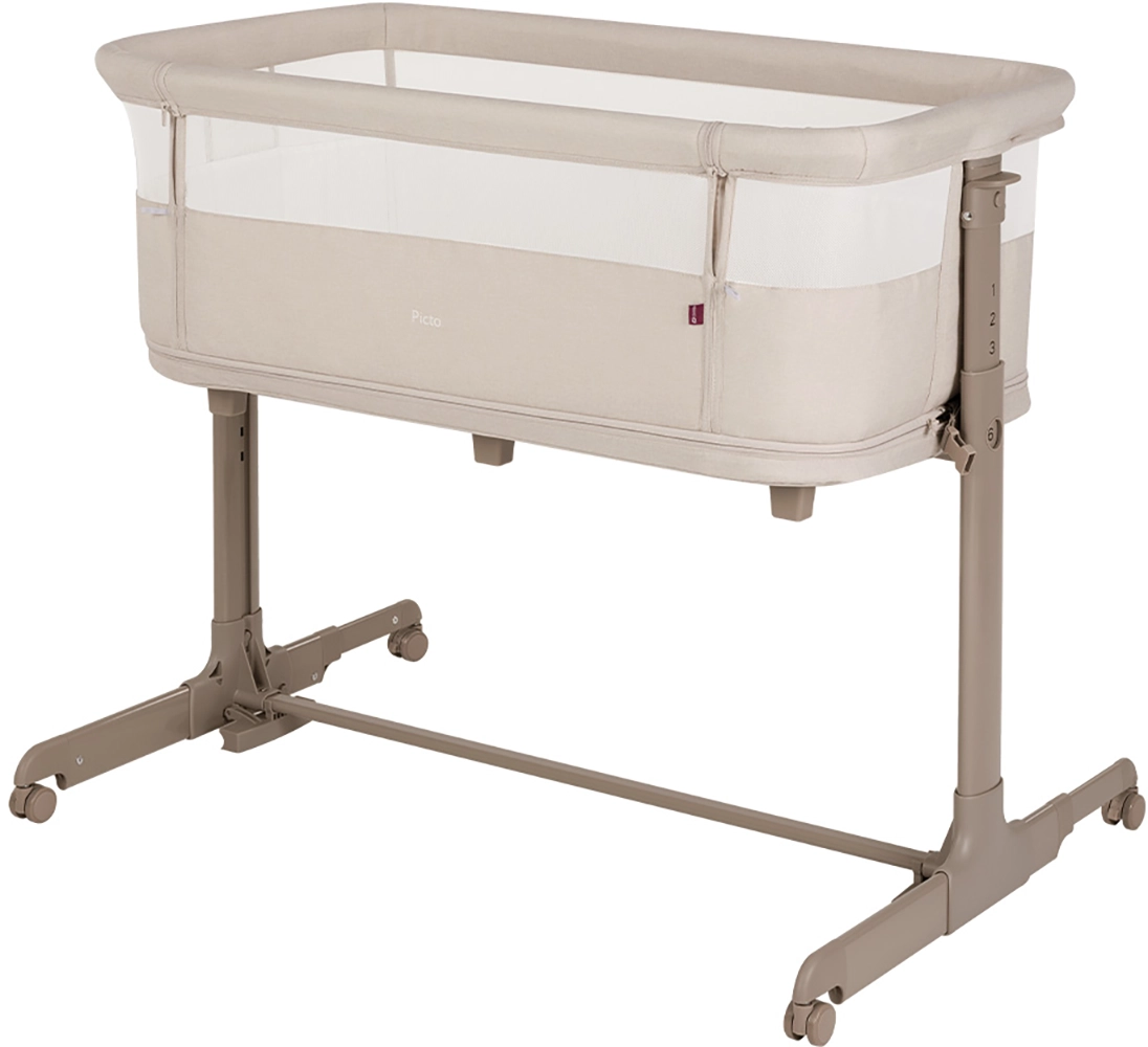 Приставная кроватка-манеж CARRELLO Picto CRL-16506 Aori Beige