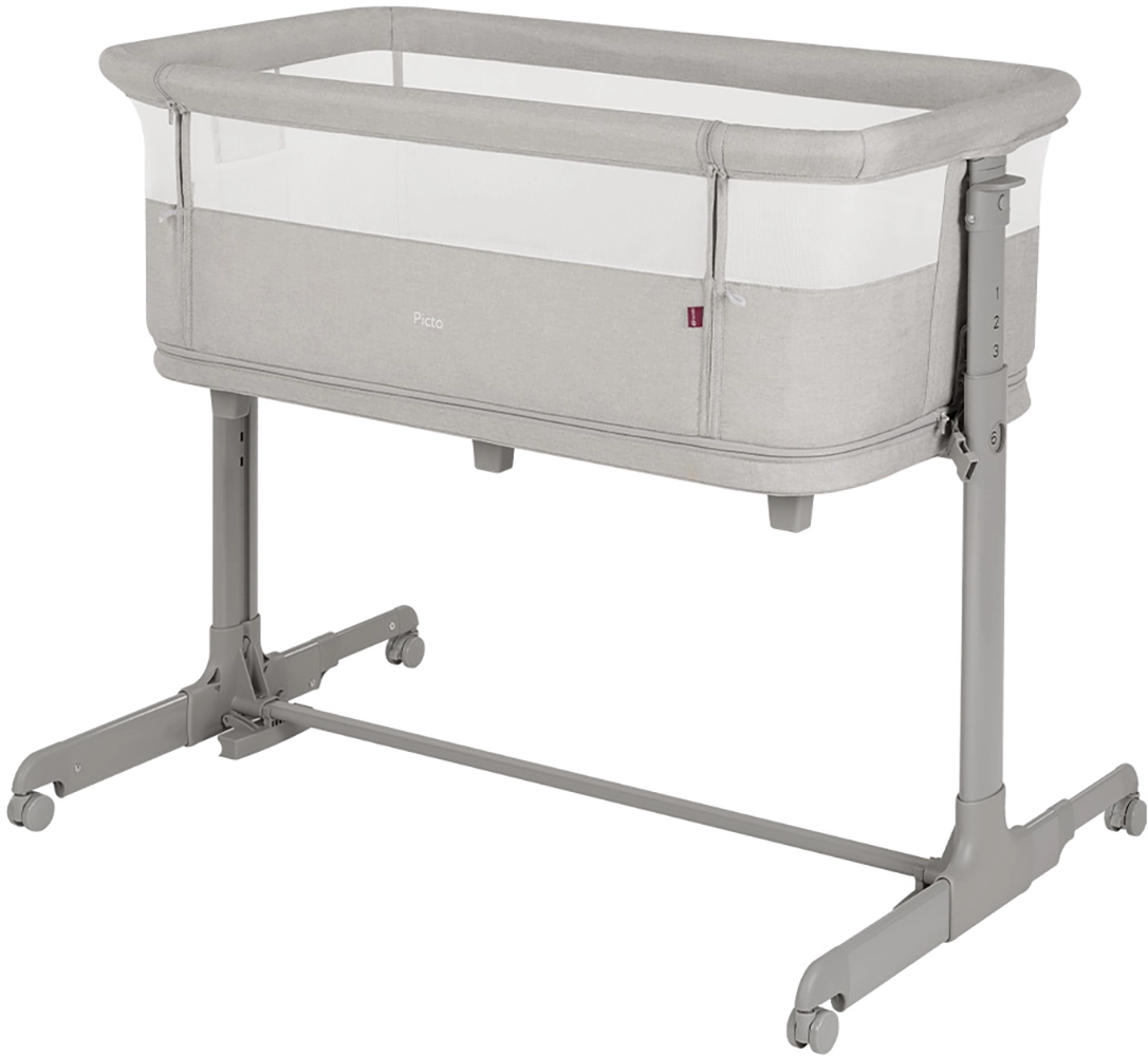 Приставная кроватка-манеж CARRELLO Picto CRL-16506 Tao Grey