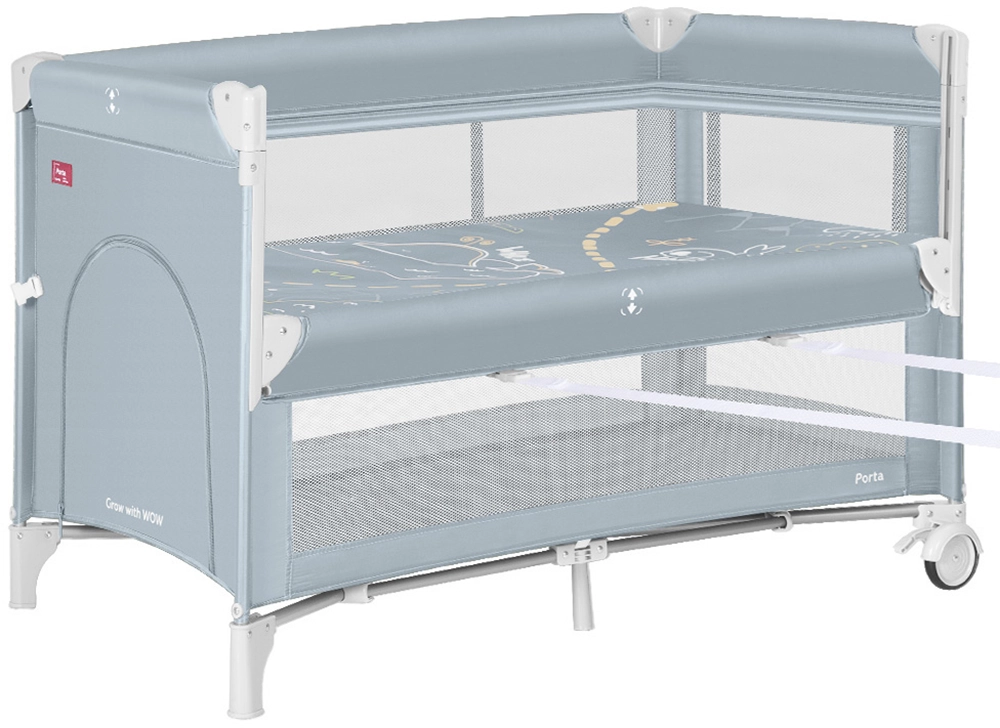 Дитячий манеж CARRELLO Porta CRL-18103 Ash Grey