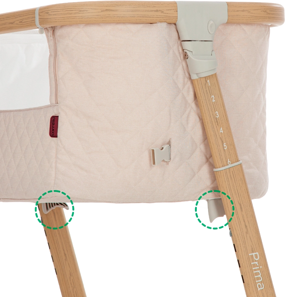 Приставне ліжечко Carrello Prima CRL-16503 Honey Beige