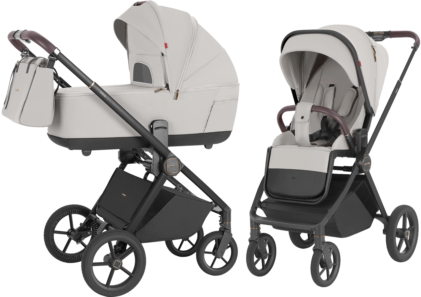 Коляска 2 в 1 CARRELLO Ultra CRL-6527 Ice Grey