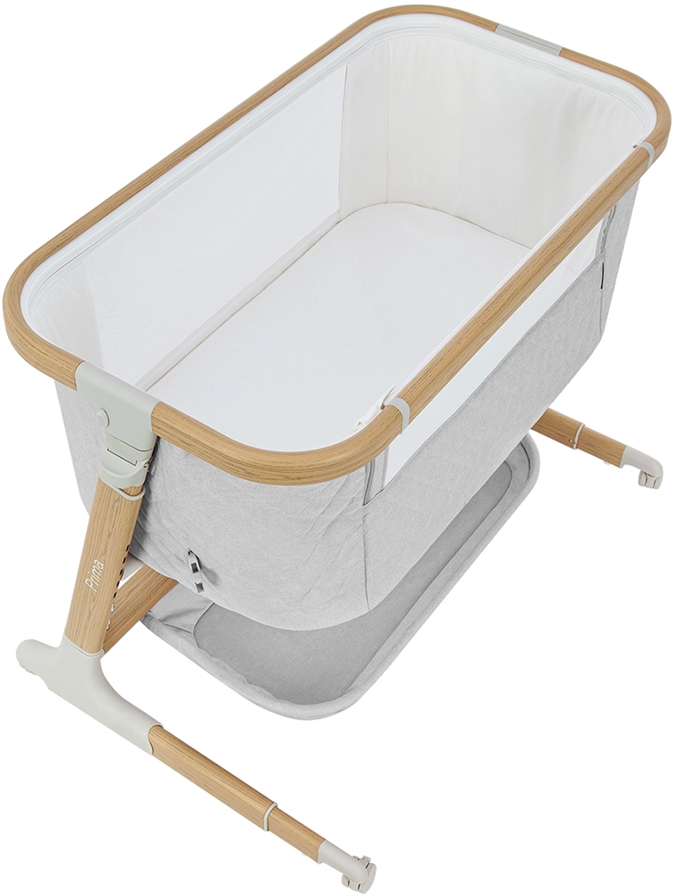 Приставная кроватка Carrello Prima + CRL-16504 Cloud Grey