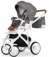 Детская коляска 2 в 1 Riko Naturo Anthracite