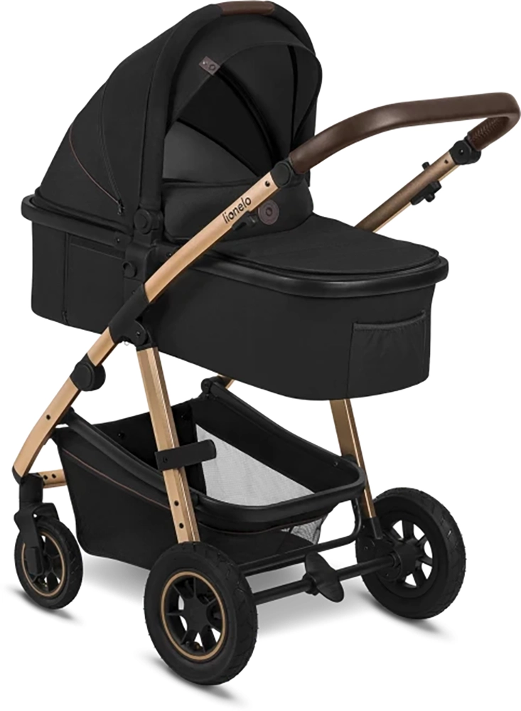 Дитячий візочок 3 в 1 Lionelo Amber BLACK ONYX