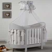 Детская кроватка Baby Italia Eva White/Grey