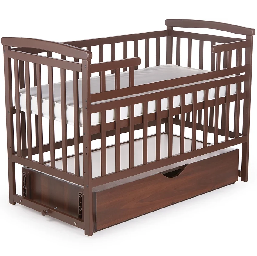 Дитяче ліжко Deson Transformer з ящиком walnut