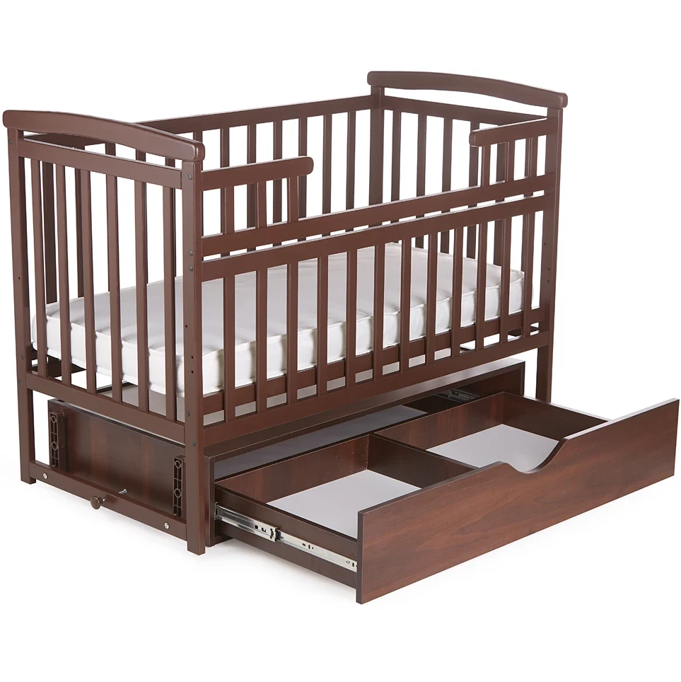 Дитяче ліжко Deson Transformer з ящиком walnut