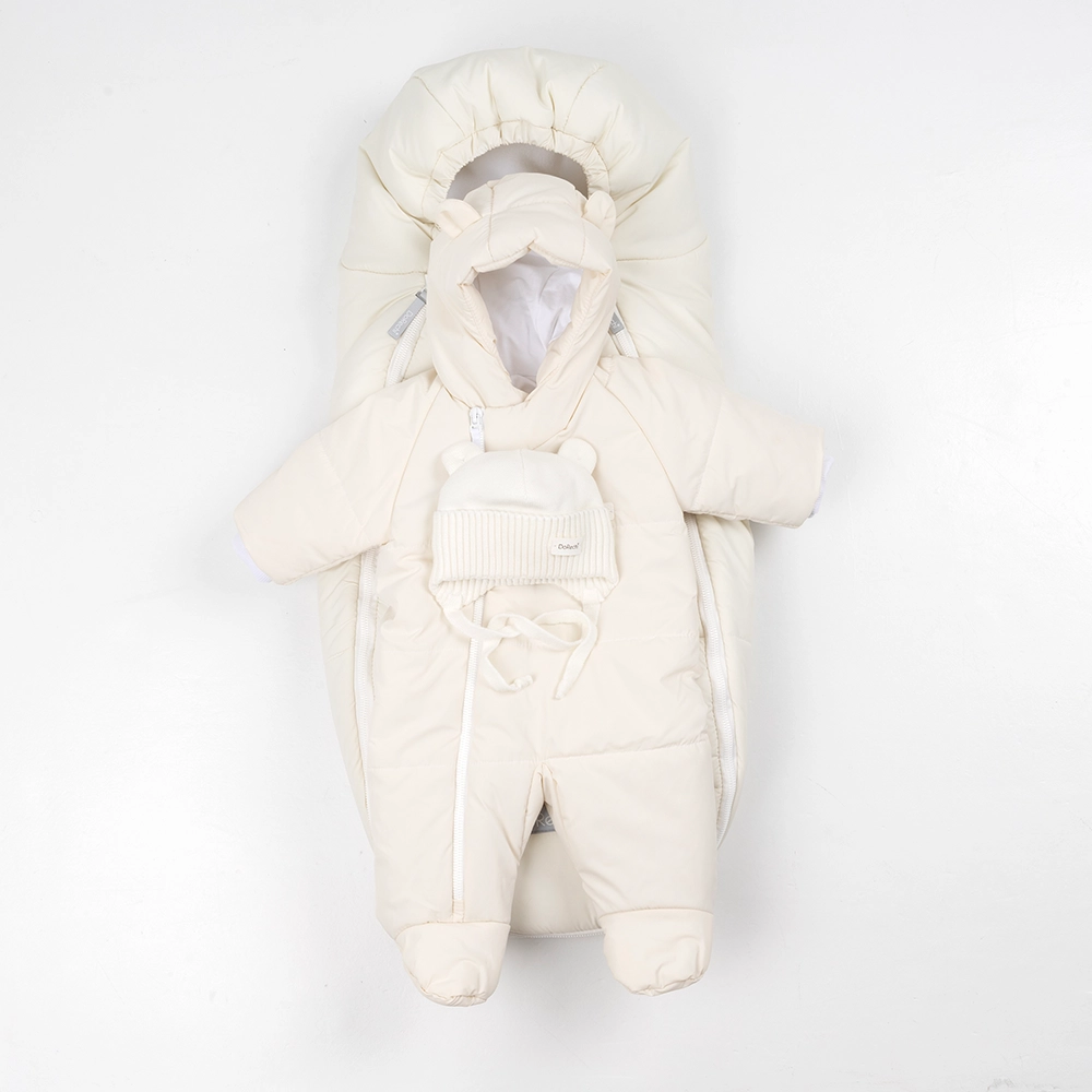Дитячий конверт доречі Baby XS фліс Молочний, (-20°С)