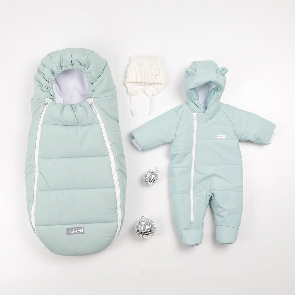 Дитячий конверт доречі Baby XS фліс М'ятний, (-20°С)