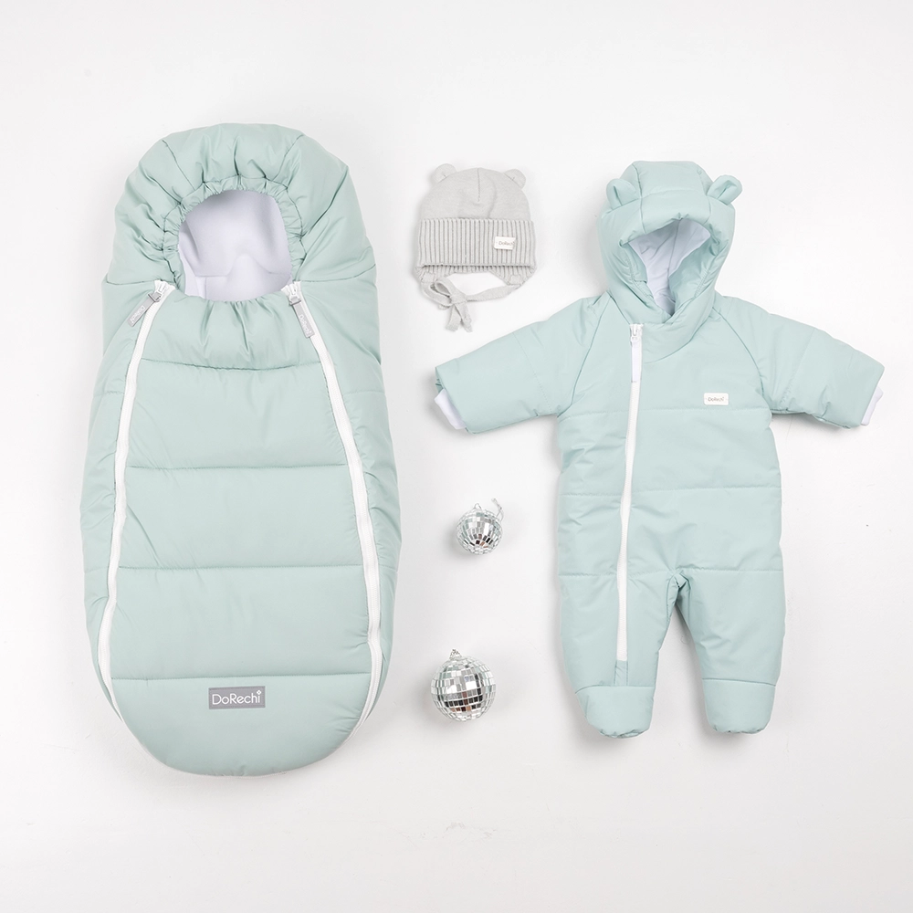 Дитячий конверт доречі Baby XS фліс М'ятний, (-20°С)
