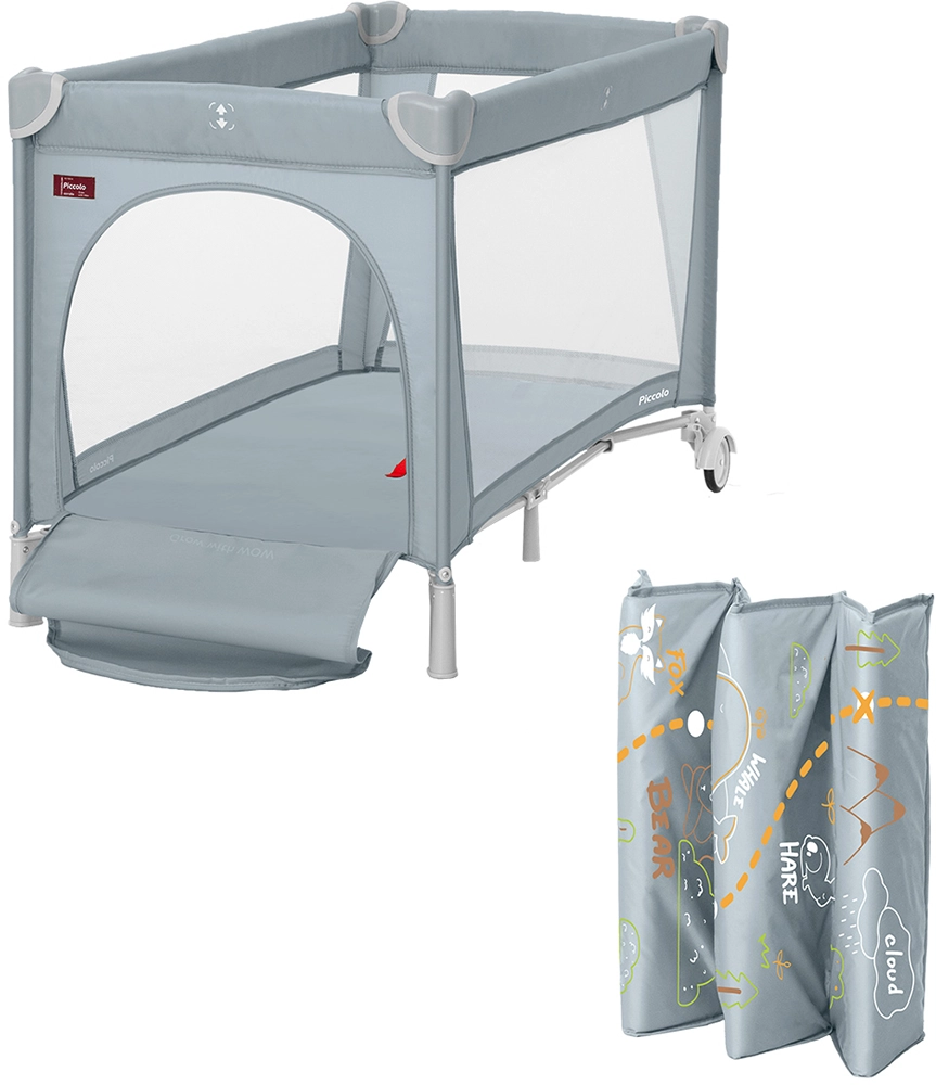 Дитячий манеж CARRELLO Piccolo CRL-11503/1 Ash Grey