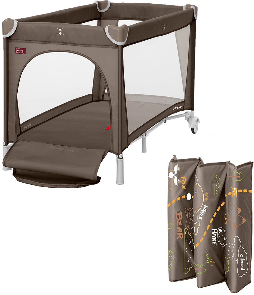 Дитячий манеж CARRELLO Piccolo CRL-11503/1 Chocolate Brown