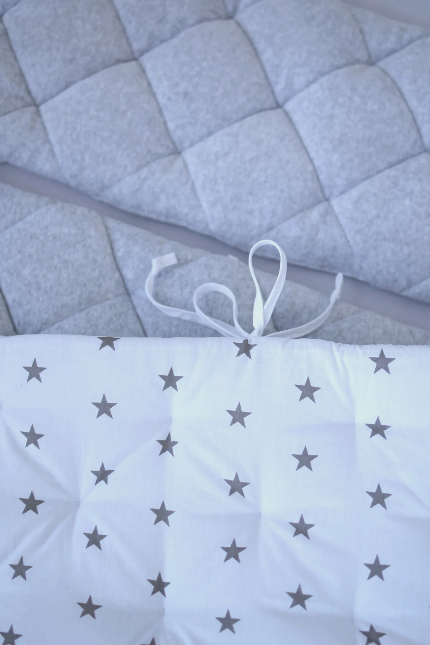 Дитячий постільний комплект Baby Veres Velour Stars grey (5 одиниць)