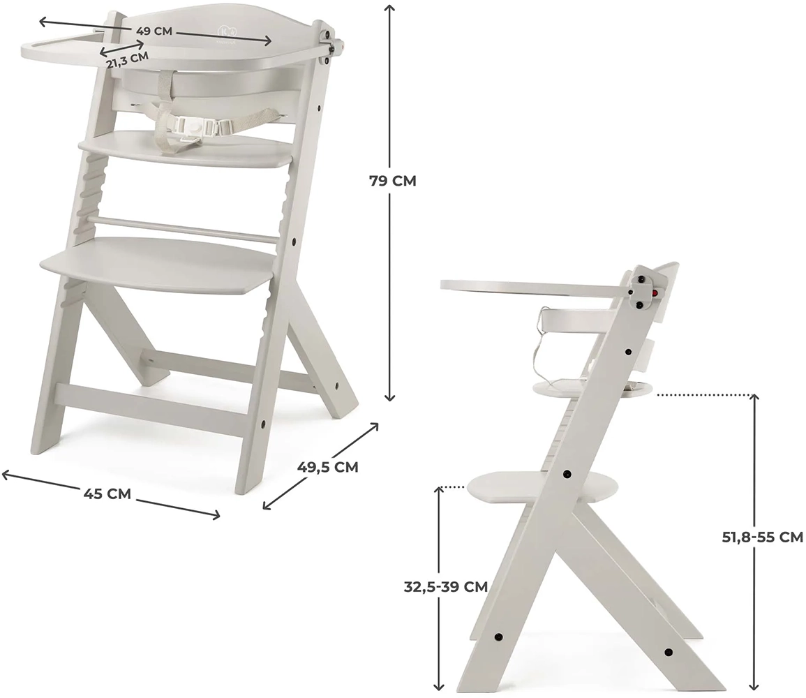 Дитячий стільчик для годування Kinderkraft Enock Beige