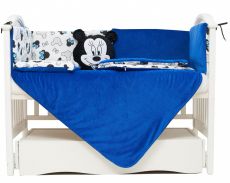 Детское постельное белье 6 эл. Twins Dolce Insta Mikki 4075-D-512-09, black/blue