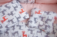 Дитяча постільна білизна Twins Dolce D-020 Бембі 8 ел white/coral