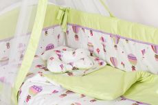 Дитяче постільна білизна Twins Premium Modern  P-113 Повітряна куля зелений