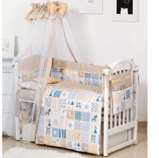 Детское постельное белье Twins Premium Modern P-115 Сова бежевый