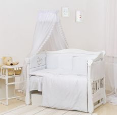 Постельный комплект 7 эл Twins Romantic Vintage Baby 4024-R-004, white