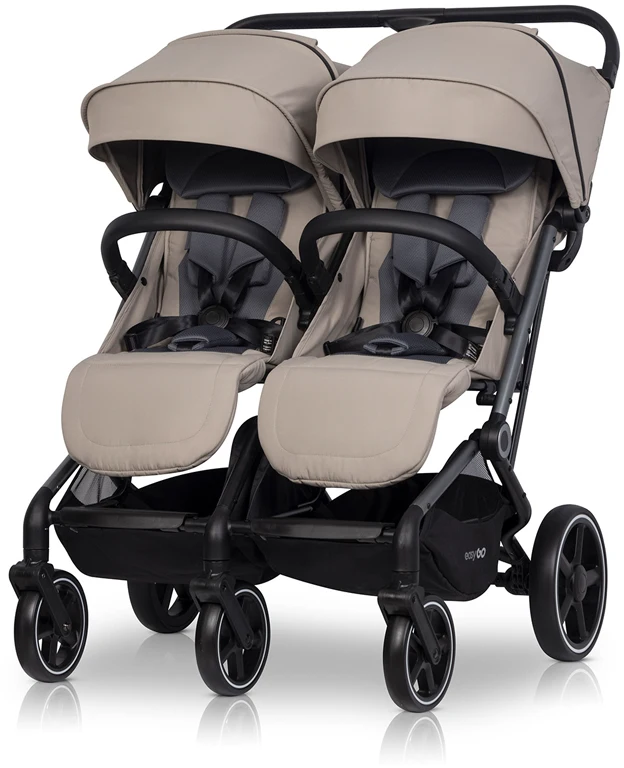 Коляска для двійні EasyGo Echo 2024 EGECB24-02, Savana Beige