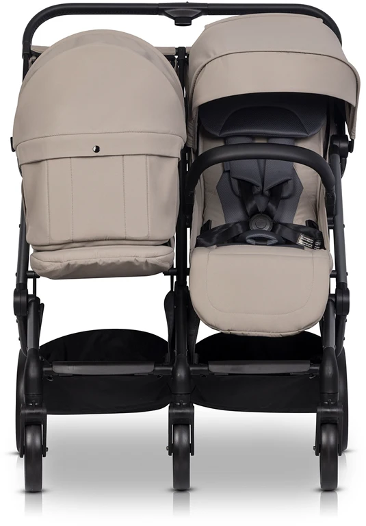 Коляска для двійні EasyGo Echo 2024 EGECB24-02, Savana Beige