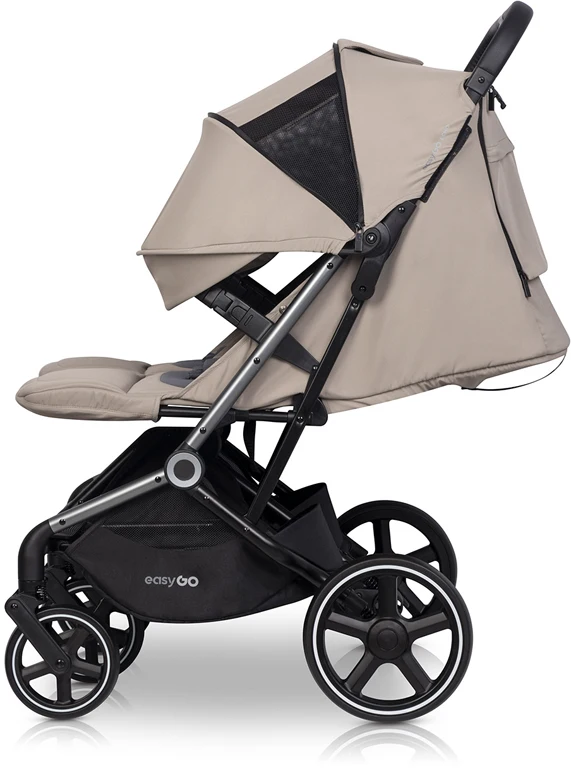 Коляска для двійні EasyGo Echo 2024 EGECB24-02, Savana Beige