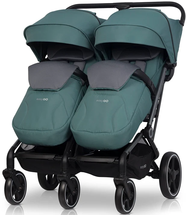 Коляска для двойни EasyGo Echo 2024 EGECB24-06, Sage Green