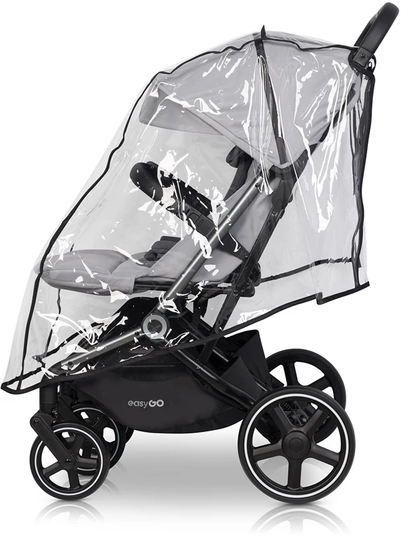 Коляска для двійні EasyGo Echo 2024 EGECB24-10, Cloud Gray