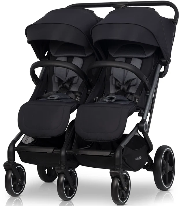 Коляска для двійні EasyGo Echo 2024 EGECB24-13, Ebony Black