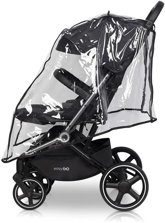 Коляска для двійні EasyGo Echo 2024 EGECB24-13, Ebony Black