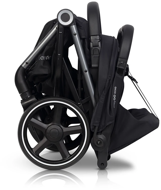 Коляска для двійні EasyGo Echo 2024 EGECB24-13, Ebony Black