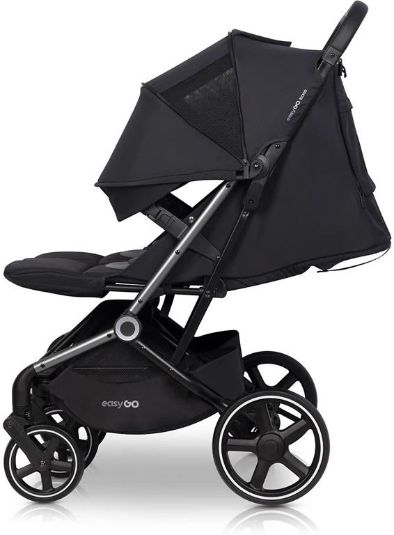 Коляска для двійні EasyGo Echo 2024 EGECB24-13, Ebony Black