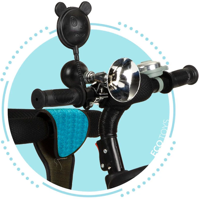 Велосипед с поворотным сиденьем Ecotoys Comfort Green Blue
