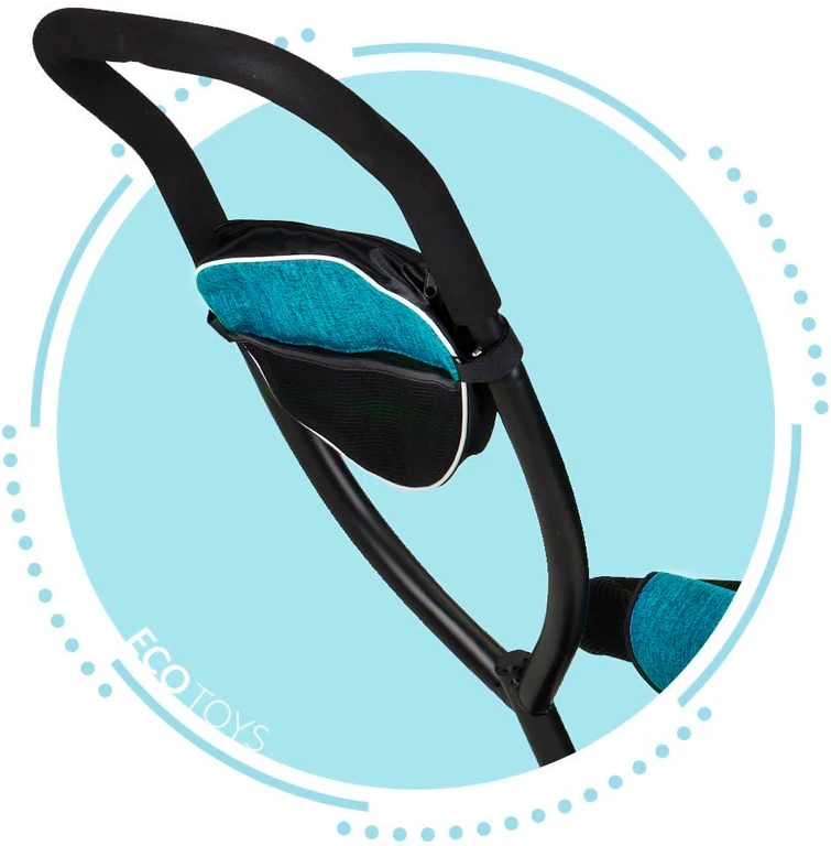 Велосипед с поворотным сиденьем Ecotoys Comfort Green Blue