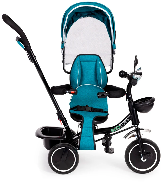 Велосипед с поворотным сиденьем Ecotoys Comfort Green Blue