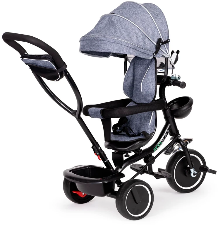 Велосипед с поворотным сиденьем Ecotoys Comfort Grey