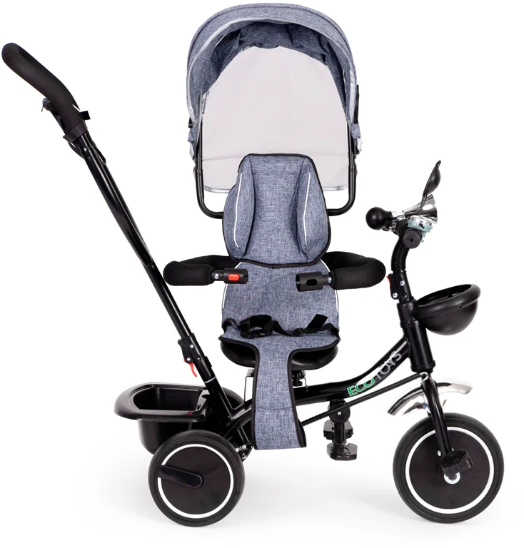 Велосипед с поворотным сиденьем Ecotoys Comfort Grey