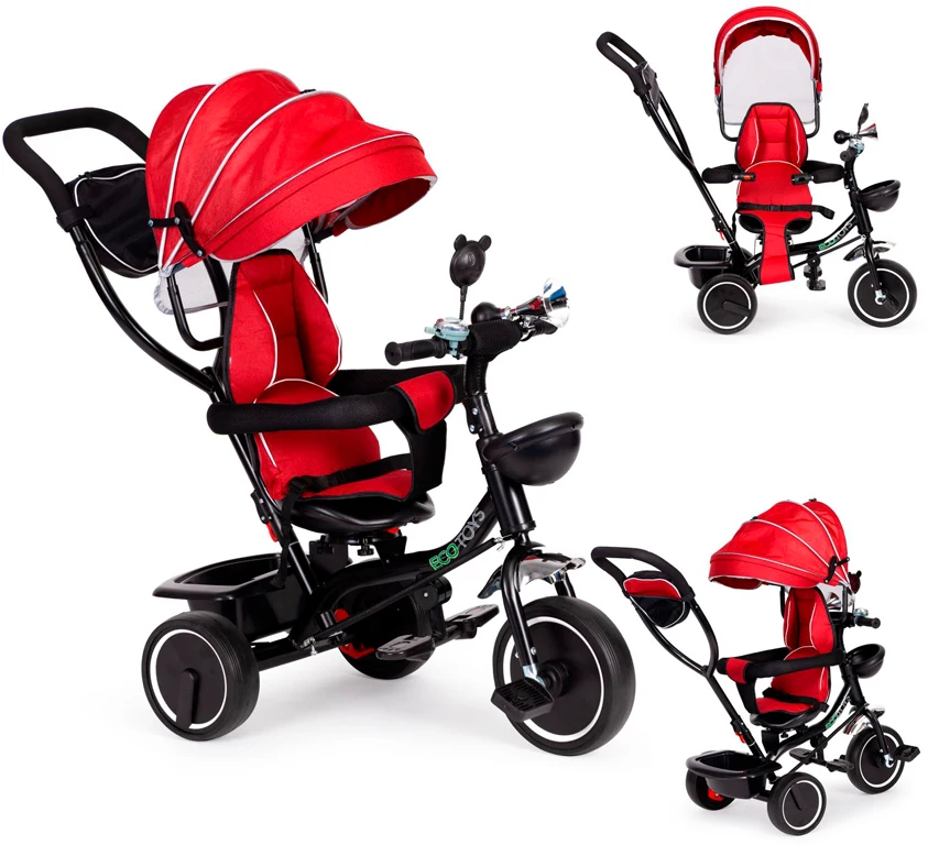 Велосипед с поворотным сиденьем Ecotoys Comfort Red