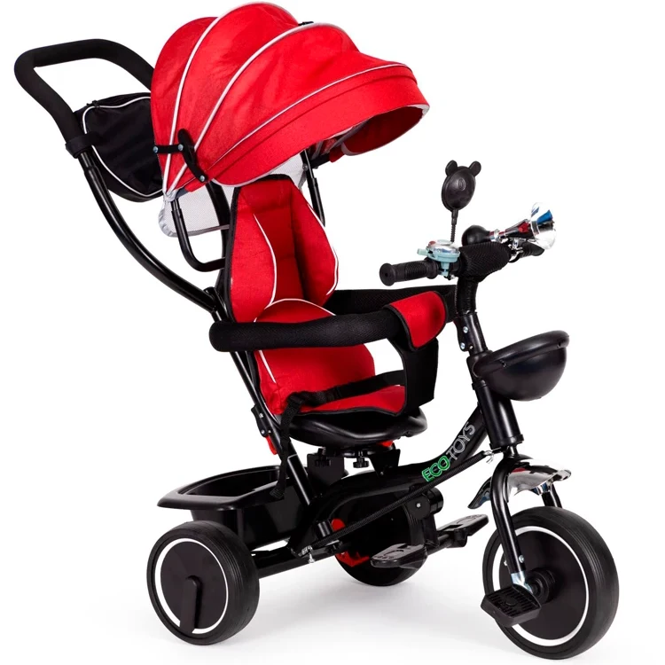 Велосипед с поворотным сиденьем Ecotoys Comfort Red