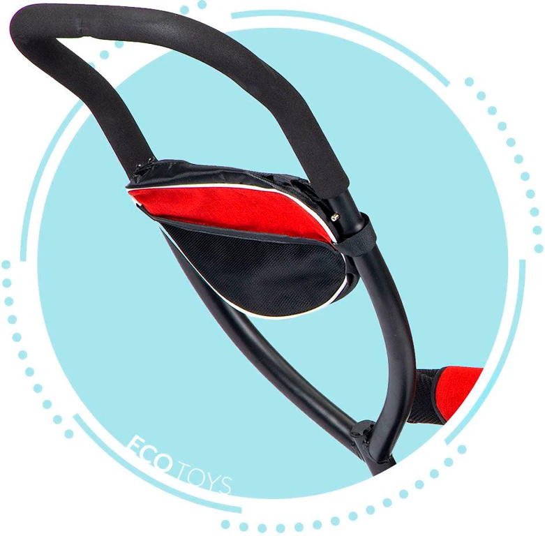 Велосипед с поворотным сиденьем Ecotoys Comfort Red