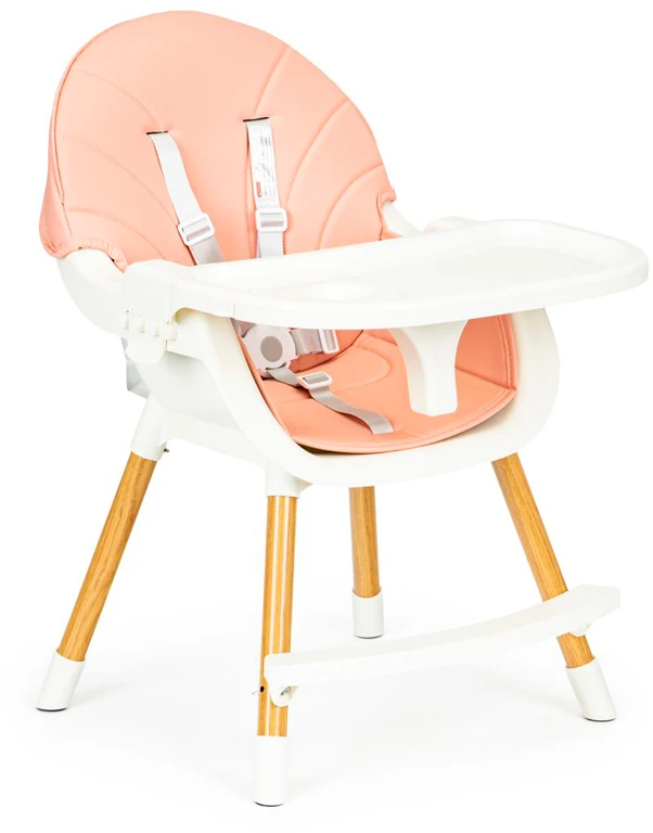 Стульчик для кормления 2 в 1 Ecotoys SMART PINK