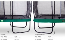 Батут EXIT Elegant Premium прямокутний 244х427cm green