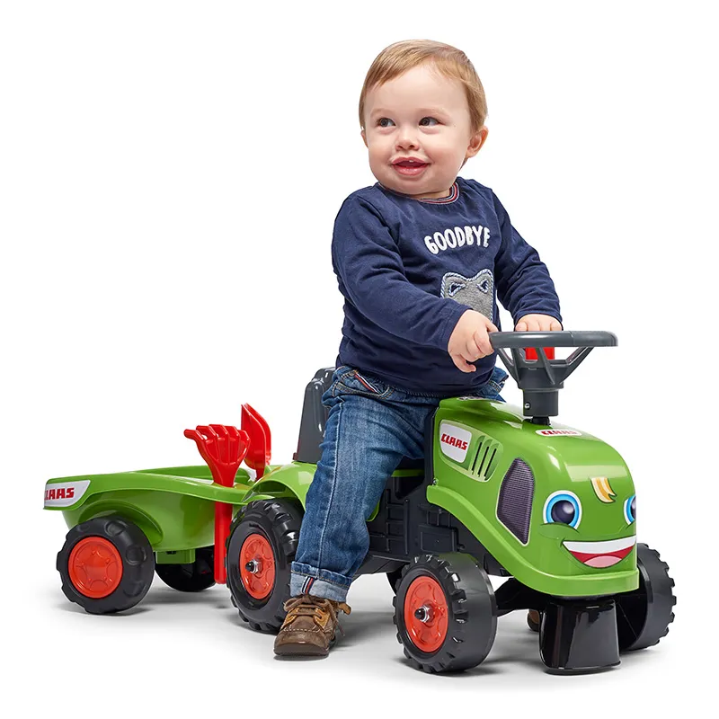 Дитячий трактор каталка з причепом Falk 212C Baby Claas Green