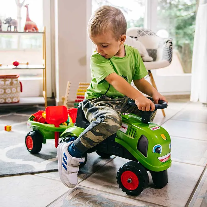 Дитячий трактор каталка з причепом Falk 212C Baby Claas Green