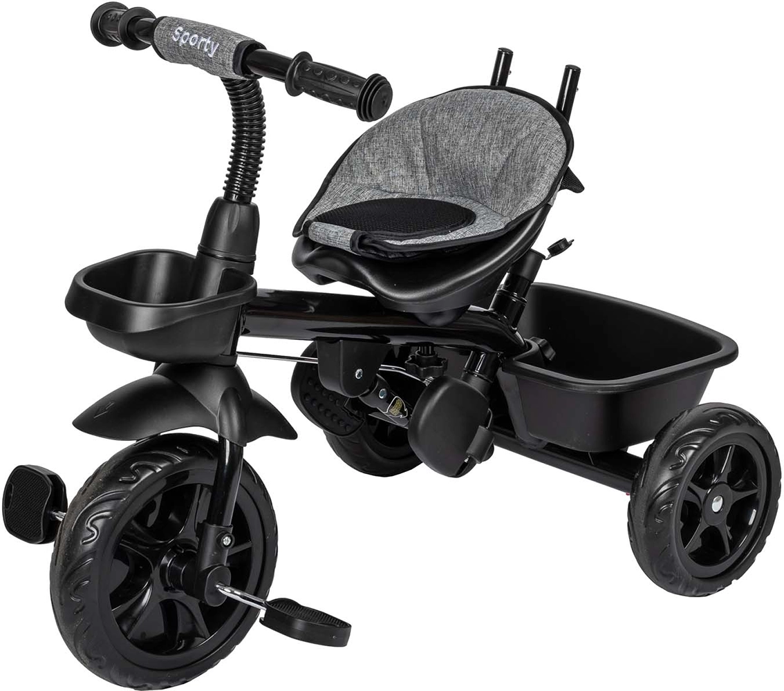 Трехколесный детский велосипед Free2Move Sport Black Grey
