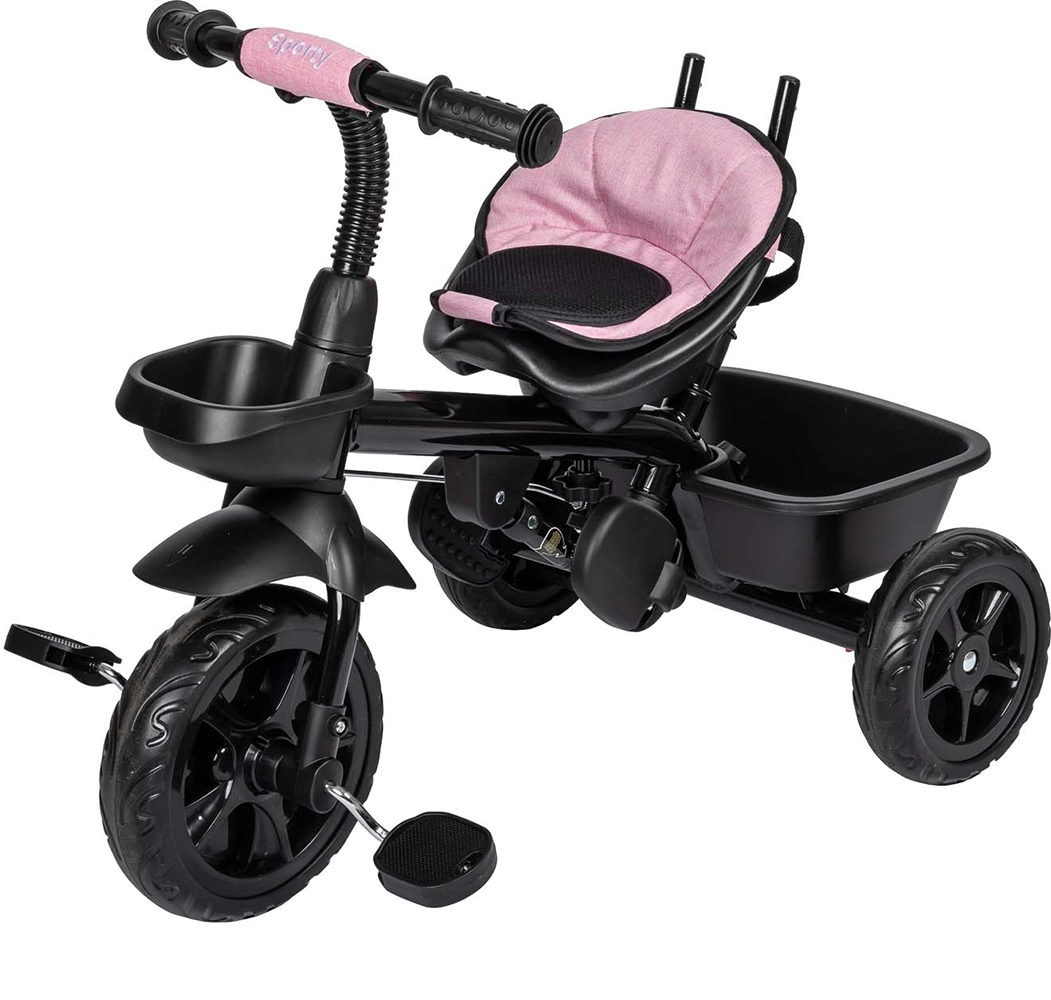 Триколісний дитячий велосипед Free2Move Sport Black Pink